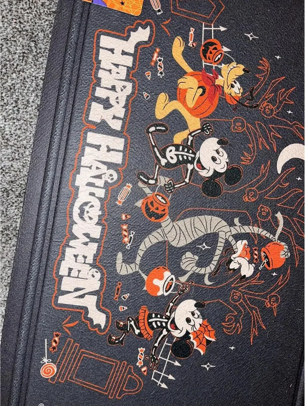 DISNEY MICKEY AND MINNIE MOUSE & Friends Happy HALLOWEEN Accent Rug Mat 20X32”